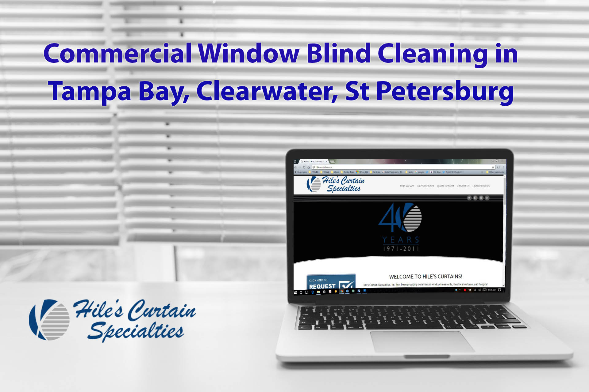 Commercial Window Blind Cleaning in Tampa Bay Hile's Mobile Service