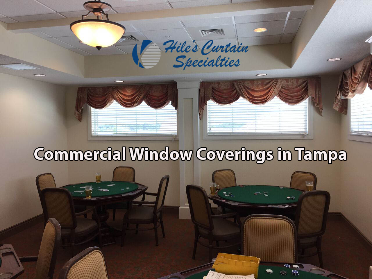 Commercial Window Coverings in Tampa Bay - Restaurant Curtains