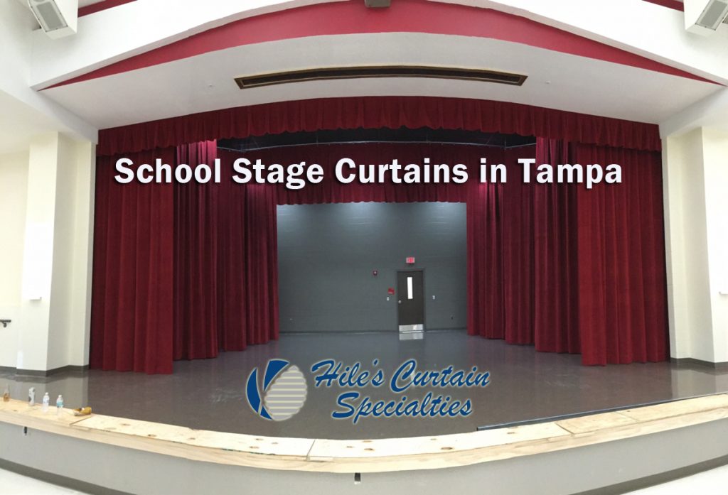 Window Treatments for Schools in Tampa as well as school stage curtains in Tampa
