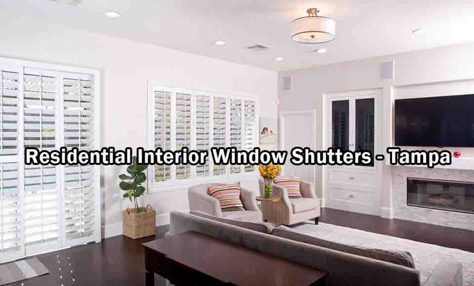 Residential Interior Window Shutters - Tampa